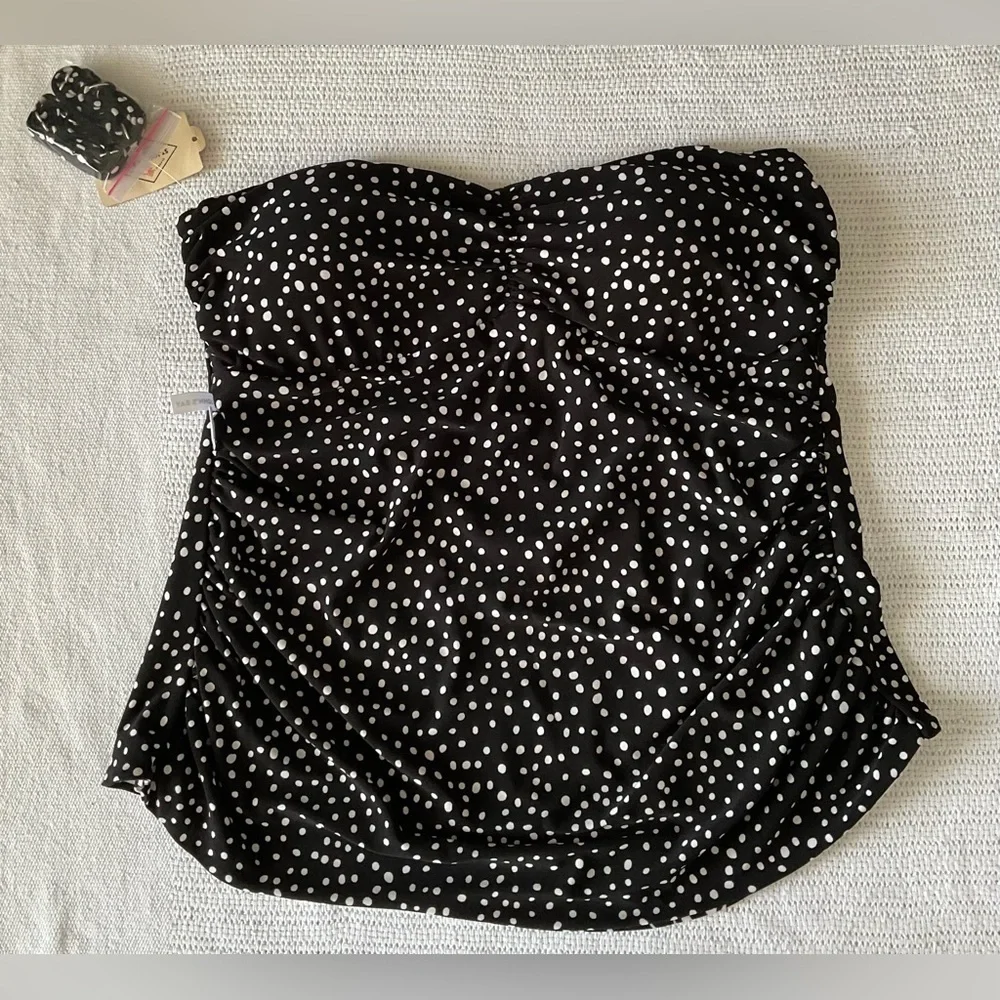 St. John's Bay reversable Black and White Bikini Top
